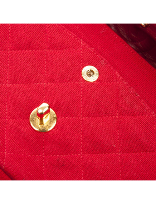 Sac CHANEL timeless jersey rouge