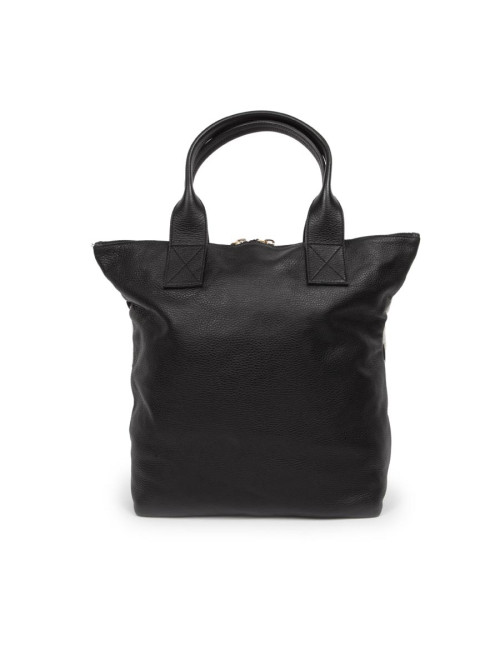 ALEXANDER Mc QUEEN canvas and leather tote bag