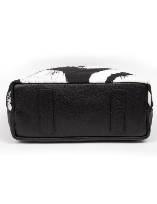 ALEXANDER Mc QUEEN canvas and leather tote bag