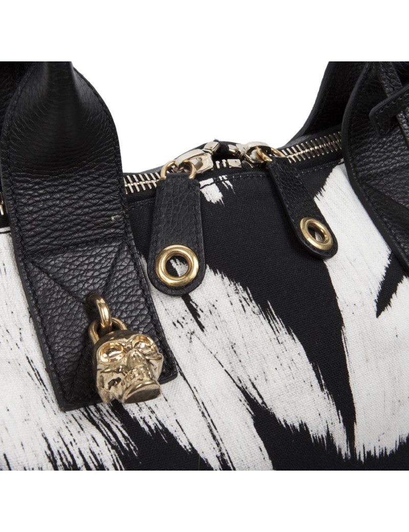 Sac cabas ALEXANDER Mc QUEEN toile et cuir 