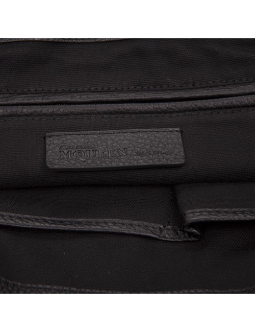 ALEXANDER Mc QUEEN canvas and leather tote bag