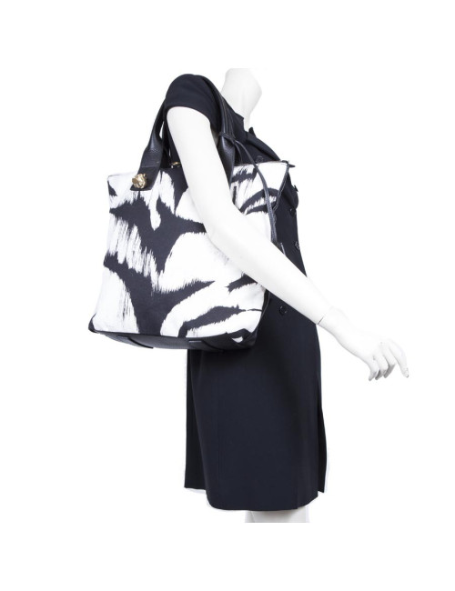 Sac cabas ALEXANDER Mc QUEEN toile et cuir 