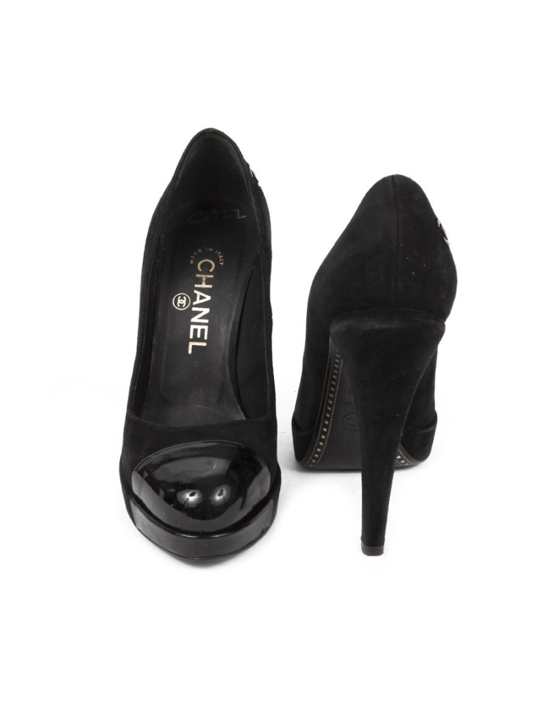 Escarpins CHANEL T 36.5 avec plateforme