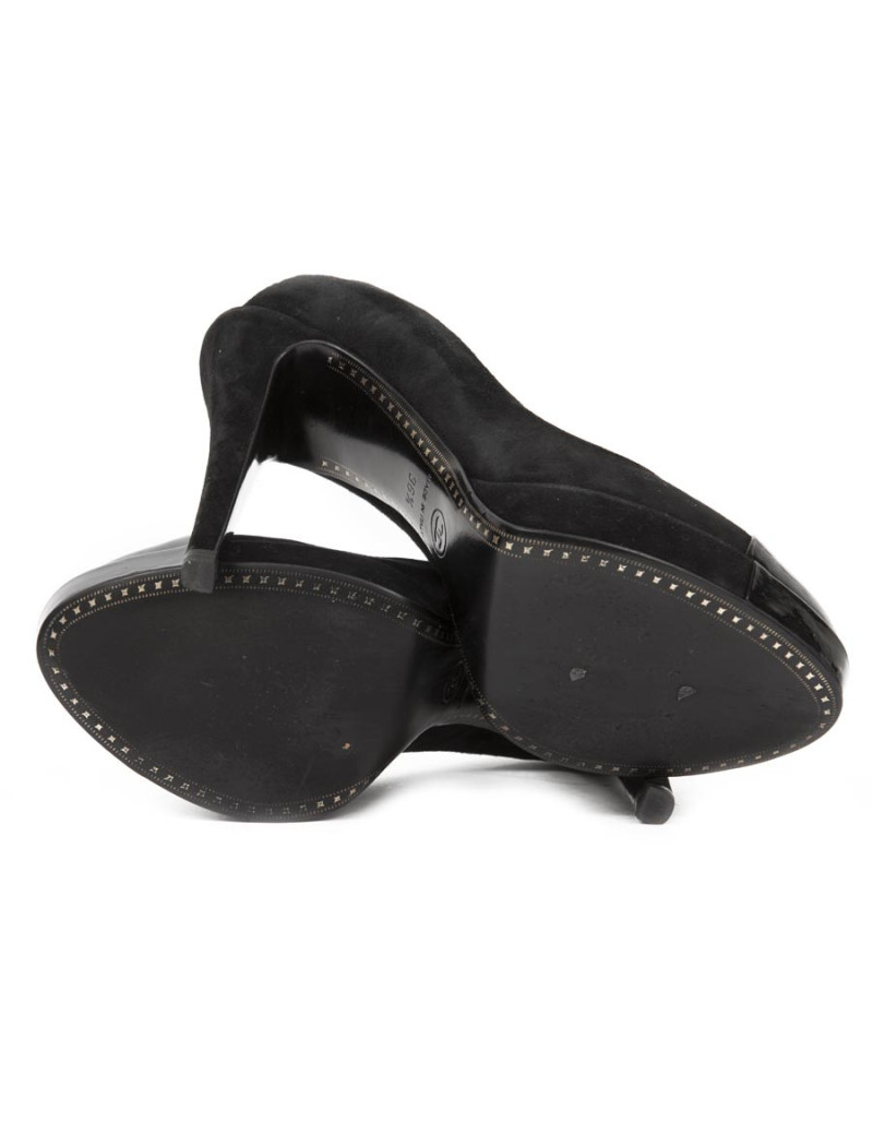 Escarpins CHANEL T 36.5 avec plateforme