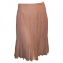 CHANEL silk pleated skirt