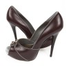 BARBARA BUI T38 shoes chocolate smooth leather