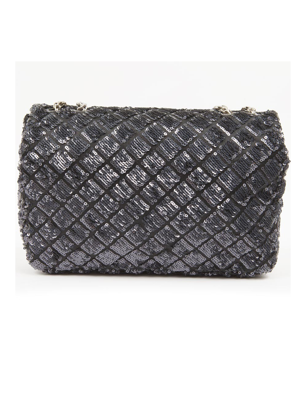 Sac timeless CHANEL à sequins bleu nuit