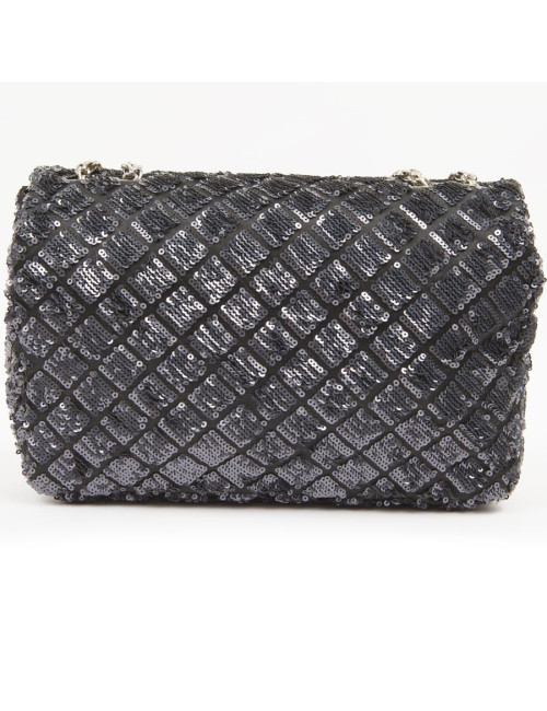 Sac timeless CHANEL à sequins bleu nuit
