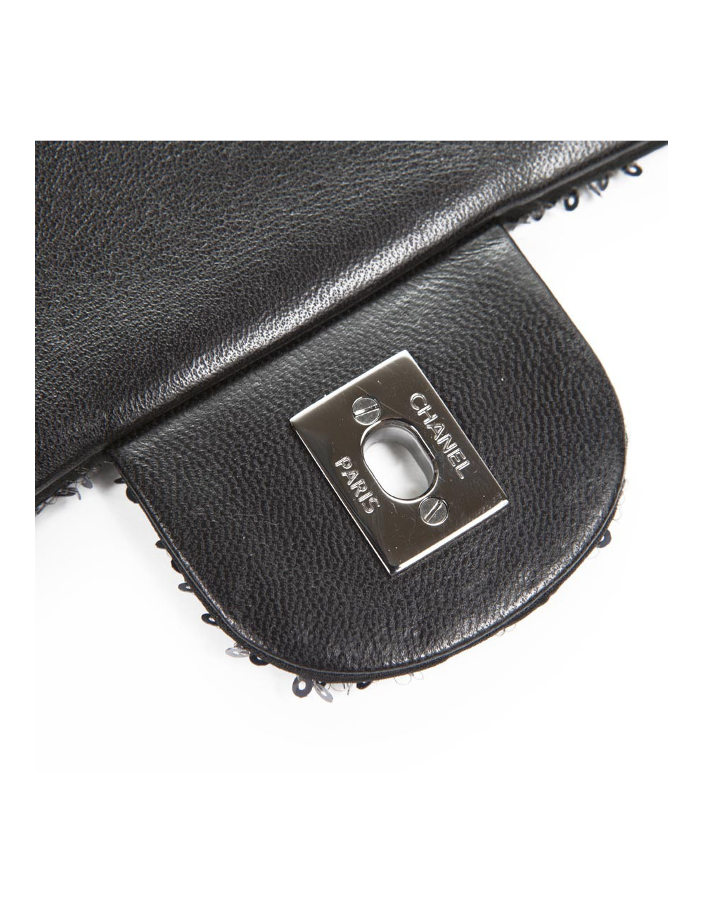 Sac timeless CHANEL à sequins bleu nuit