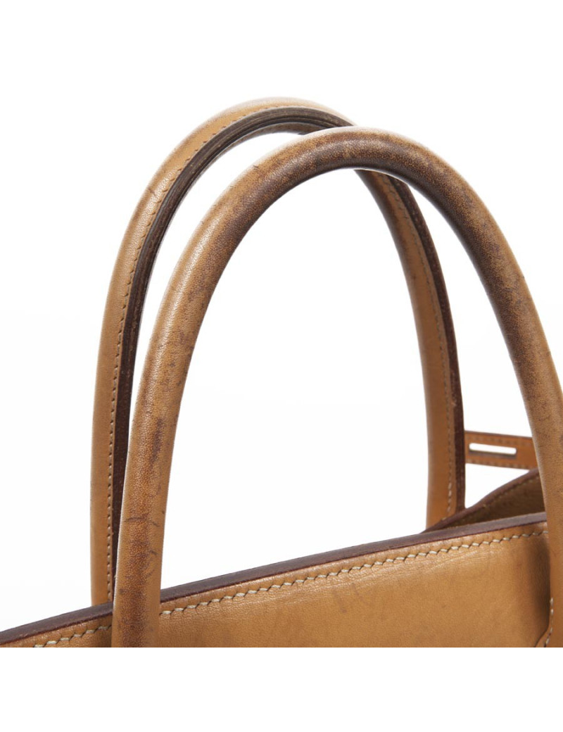 Birkin 40: canvas and leather bag