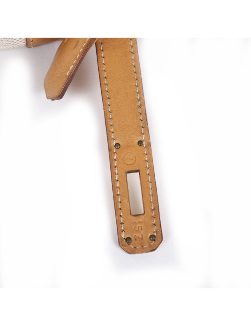 Birkin 40: canvas and leather bag