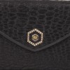 Vintage REVILLON small evening bag in black silk