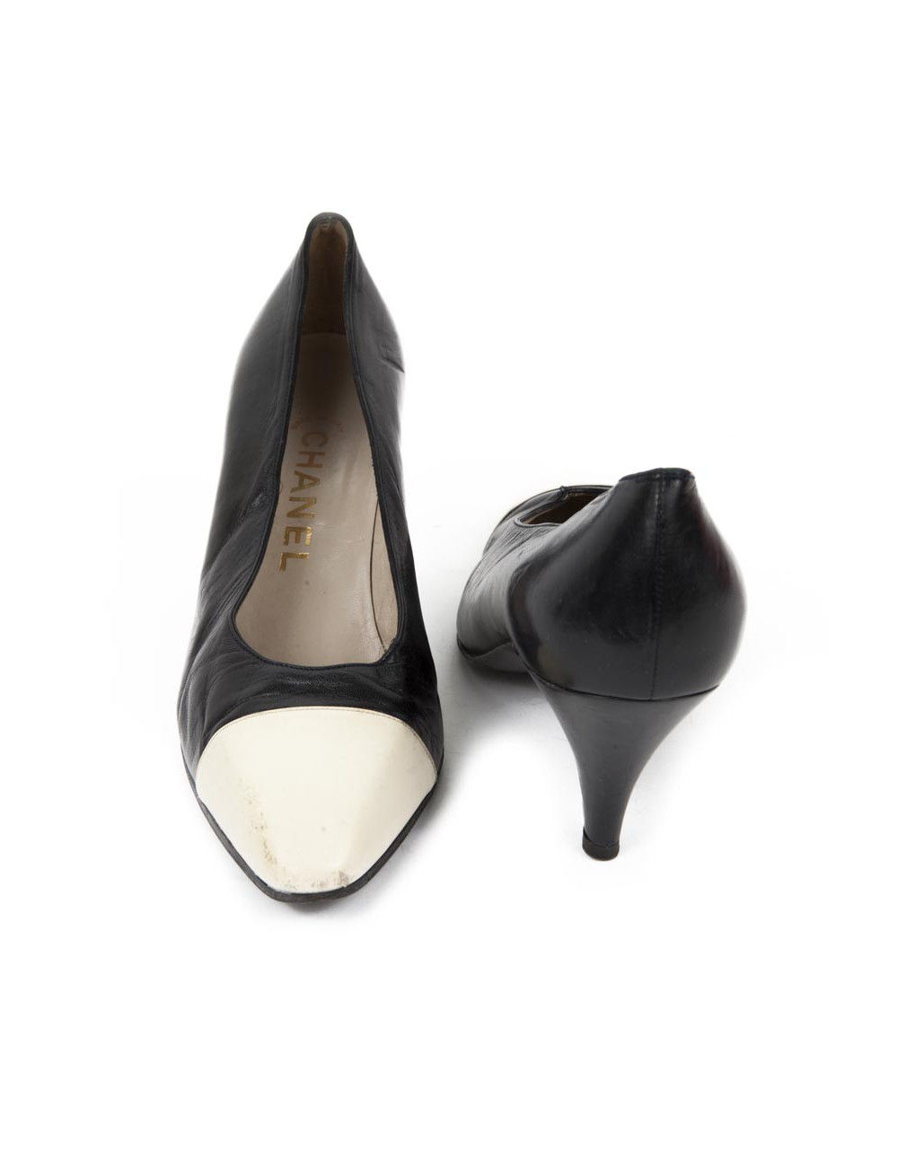 Escarpins CHANEL T 37 bicolores