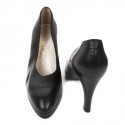 Shoes CHANEL T (8.5) 39.5 offset black lamb