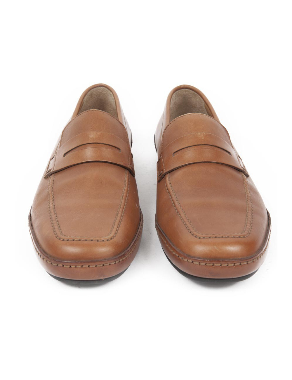 Mocassins LOUIS VUITTON T 38.5 veau gold