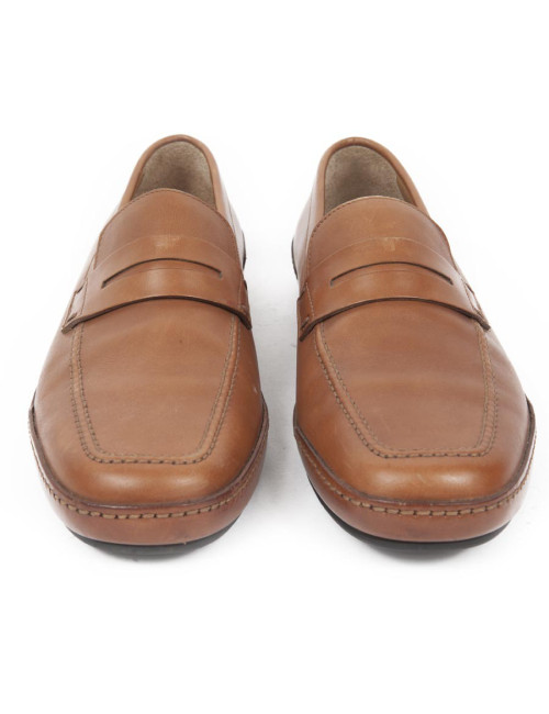 Mocassins LOUIS VUITTON T 38.5 veau gold