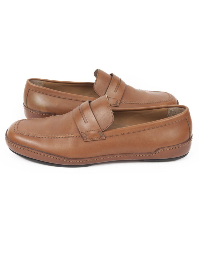 Mocassins LOUIS VUITTON T 38.5 veau gold