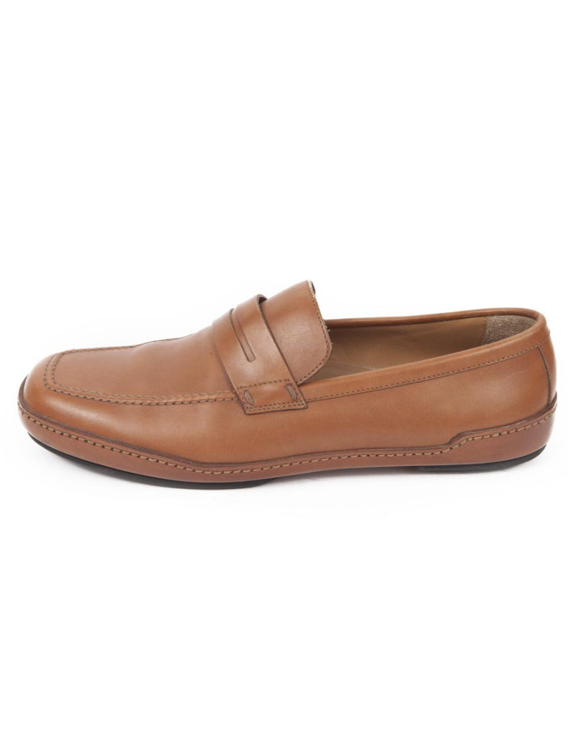 Mocassins LOUIS VUITTON T 38.5 veau gold