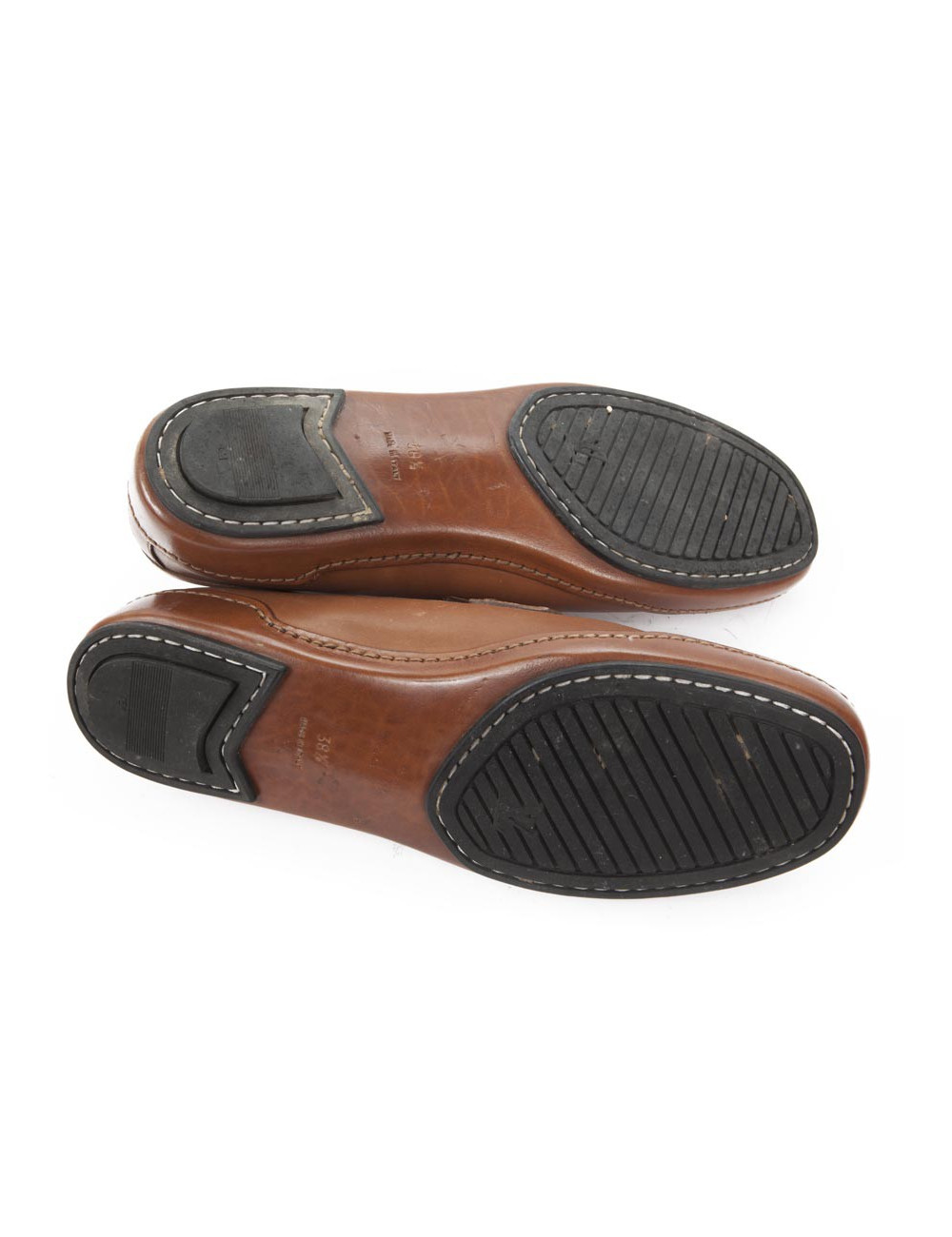 Mocassins LOUIS VUITTON T 38.5 veau gold