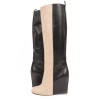 Boots Céline two-tone beige and black lamb leather T.36 FR.