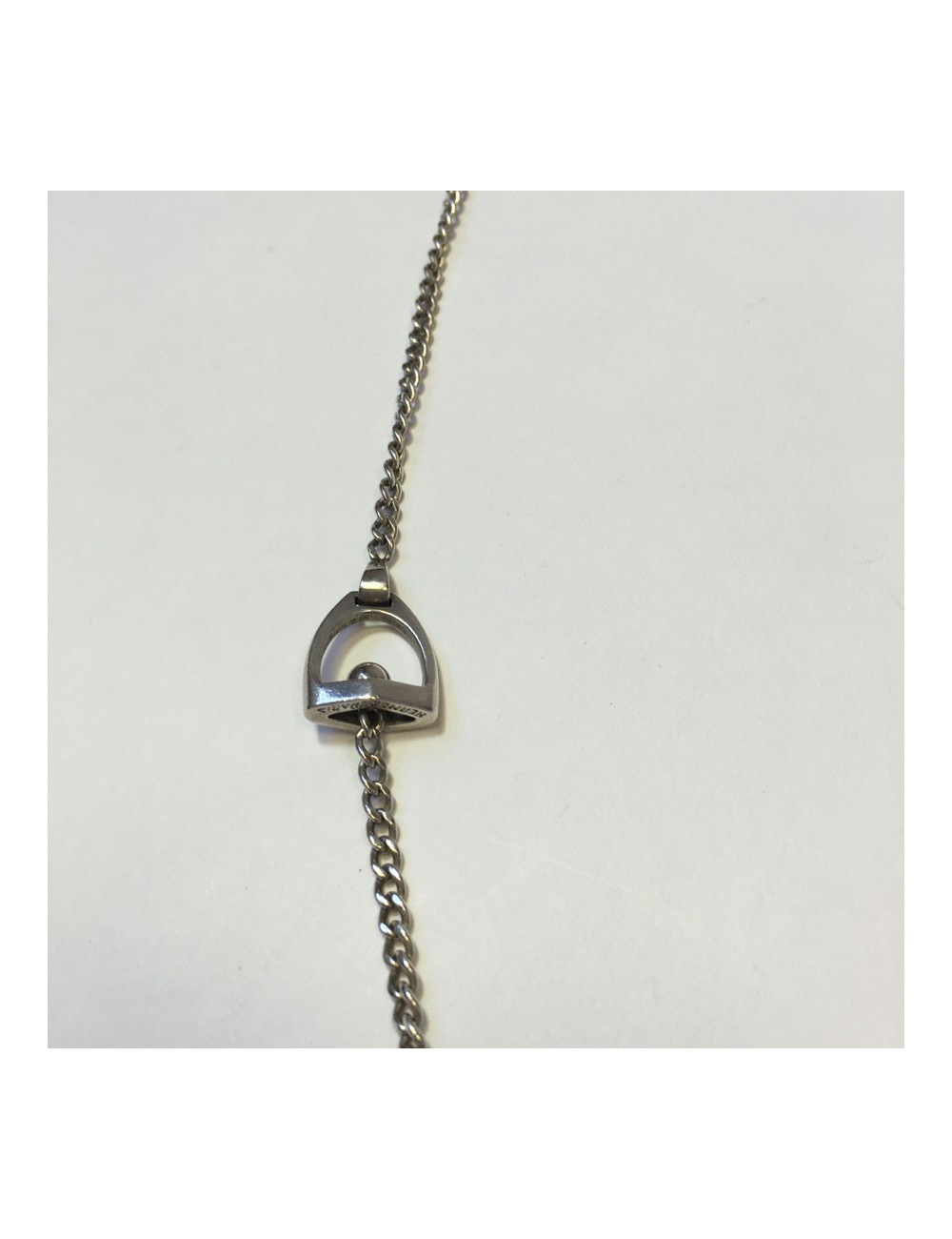 xxx Sautoir "Etriers"HERMES Vintage en argent massif