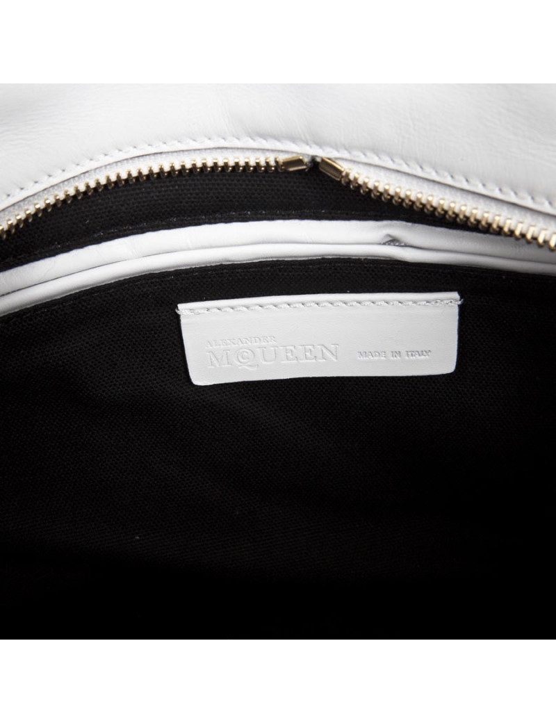 Sac cabas ALEXANDER Mc QUEEN cuir et phyton tricolore