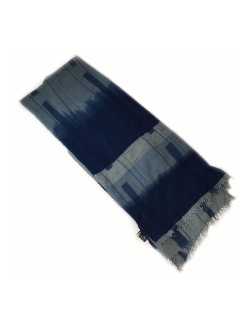 Wool shawl HERMES blue cashmere