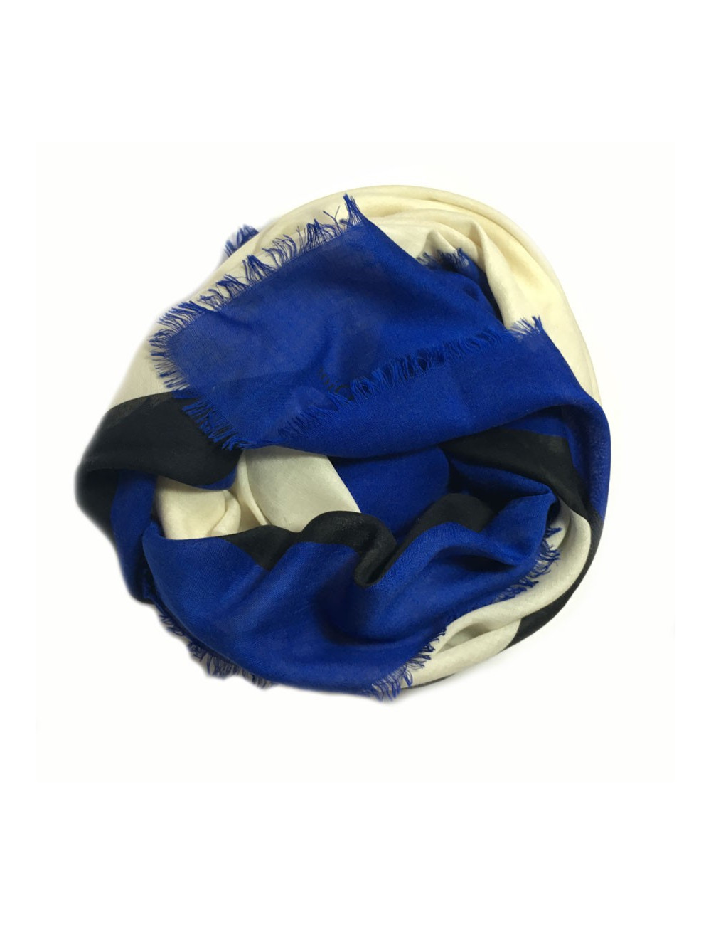 CHRISTIAN DIOR shawl in wool and silk