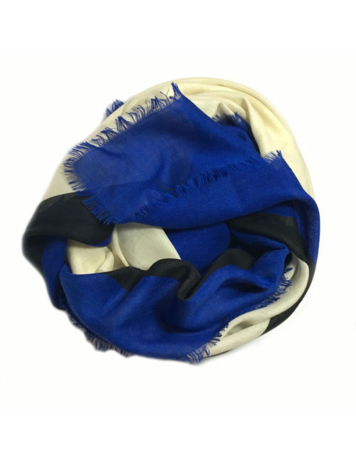 CHRISTIAN DIOR shawl in wool and silk