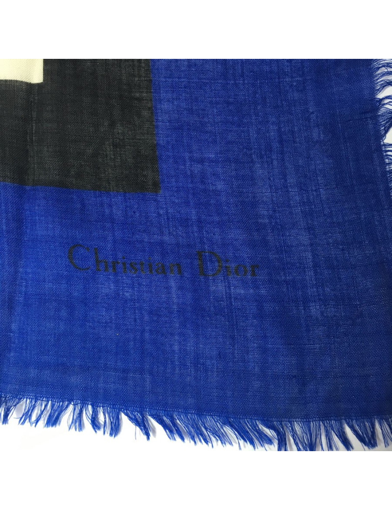 xxx Châle CHRISTIAN DIOR en laine et soie