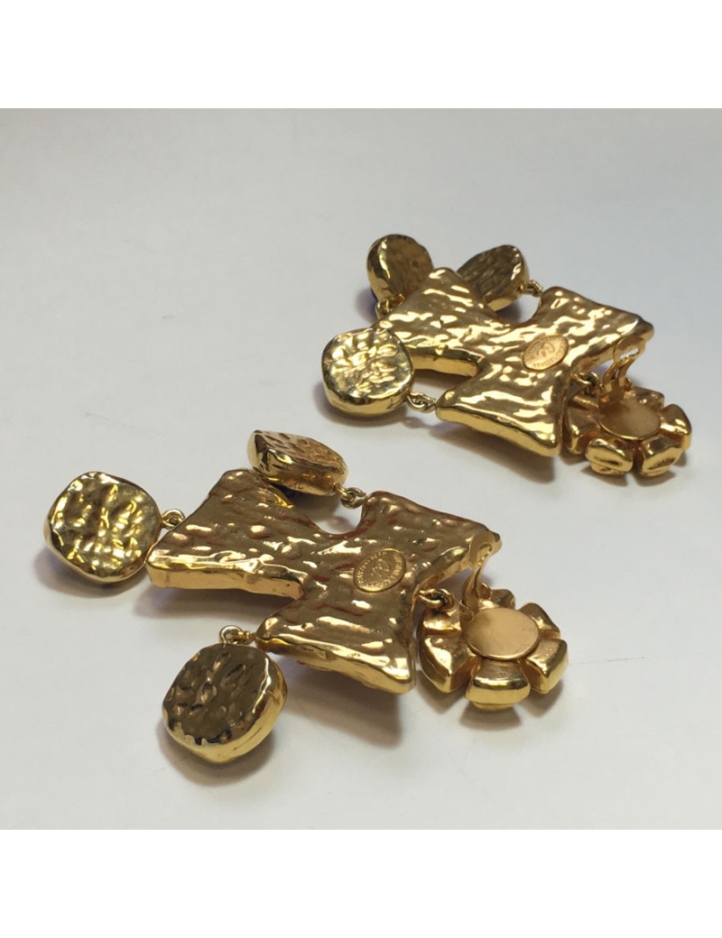 xxx Boucles d'oreille clips CHRISTIAN LACROIX Couture