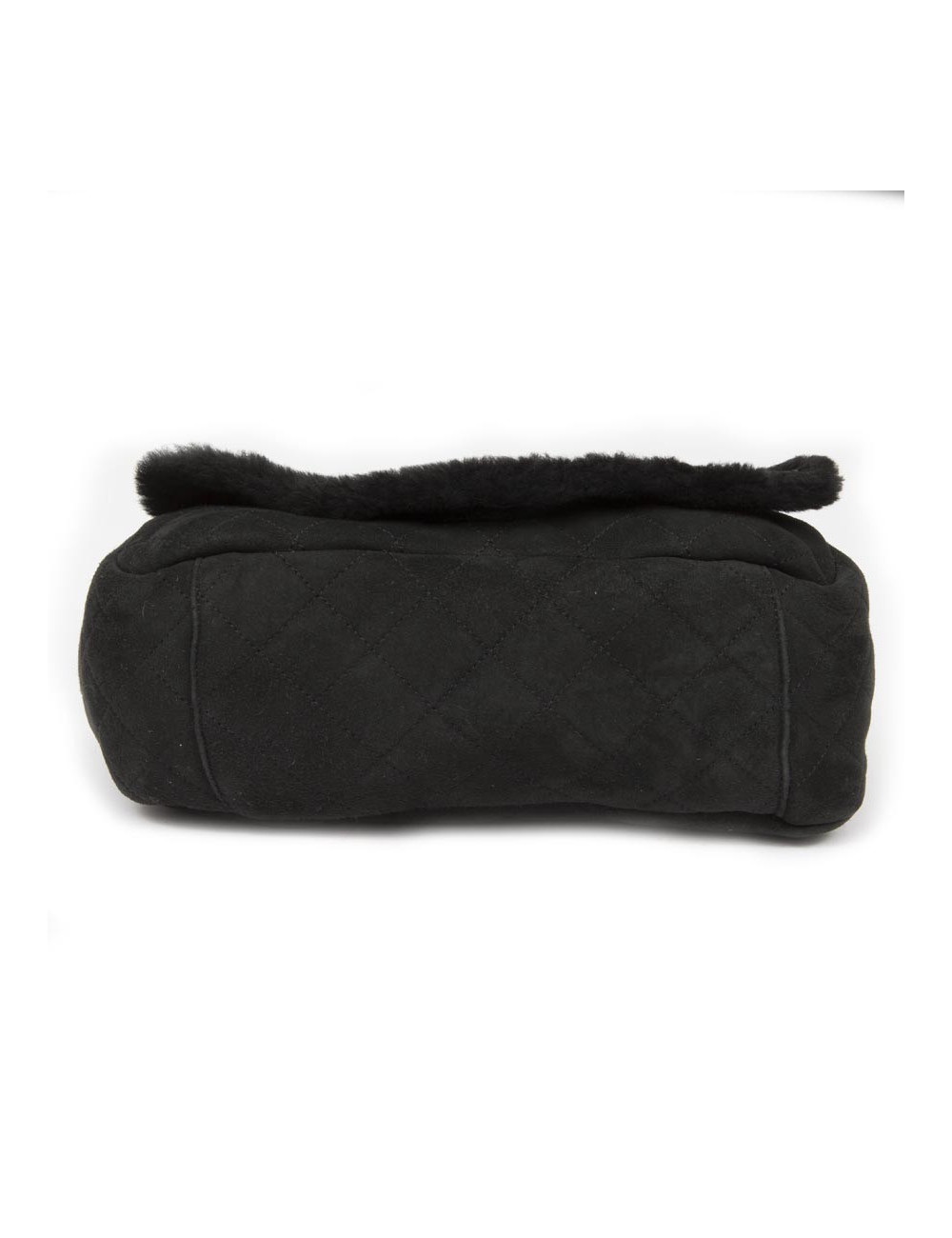 Sac CHANEL peau retournée noire