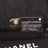 CHANEL black Shearling and golden chain bag 