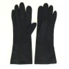 CHANEL black size 6.5 suede gloves
