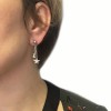 For nails CHANEL rhinestone earrings
