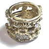 Ring CHANEL gold and rhinestone size 52