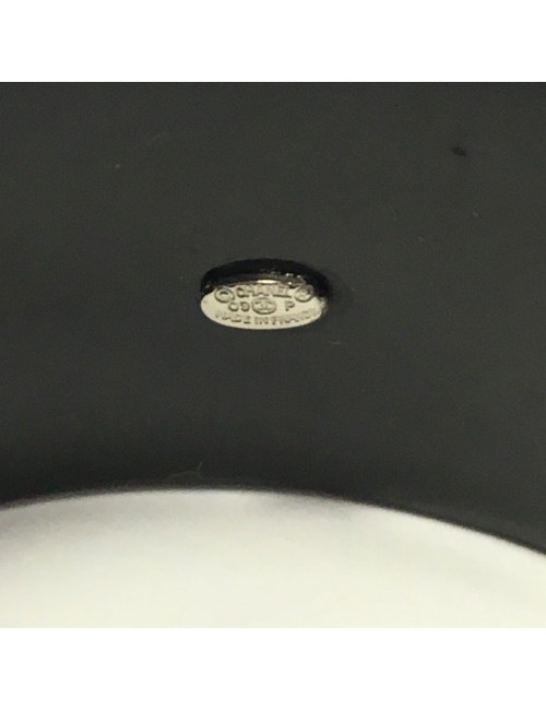 Black CHANEL bracelet and silver metal