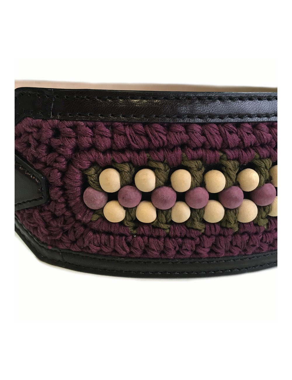 xxx Ceinture BURBERRY PRORSUM en cuir violet T80