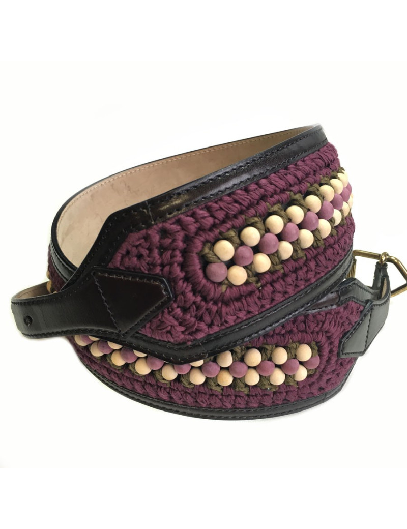 xxx Ceinture BURBERRY PRORSUM en cuir violet T80