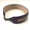 BURBERRY PRORSUM leather purple T80 belt