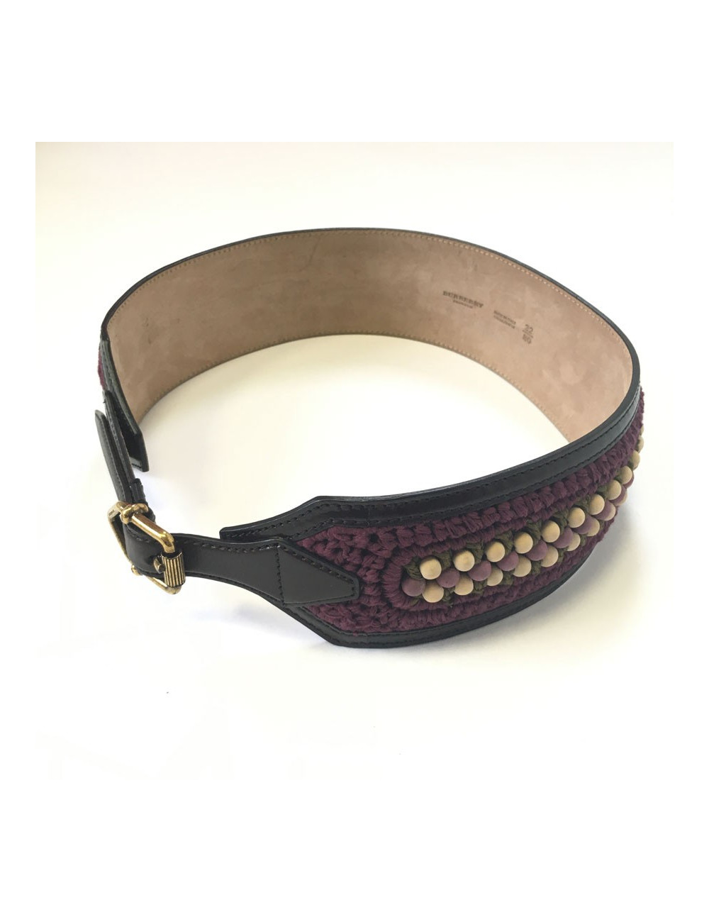 xxx Ceinture BURBERRY PRORSUM en cuir violet T80