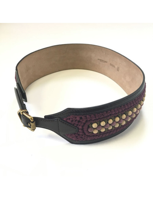 xxx Ceinture BURBERRY PRORSUM en cuir violet T80