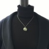 CHANEL necklace in plexi with inclusion of lace and beads