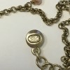 CHANEL necklace in gold metal and flower pendant