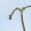 CHANEL necklace double gold chain