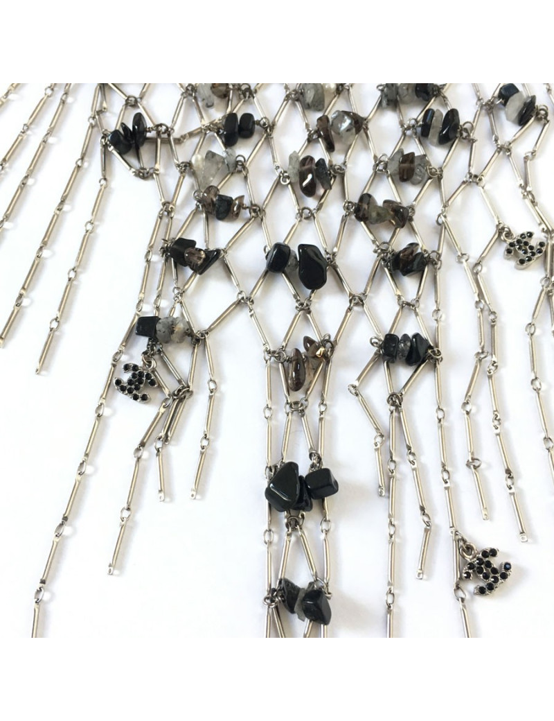 Plastron CHANEL pearls and stones