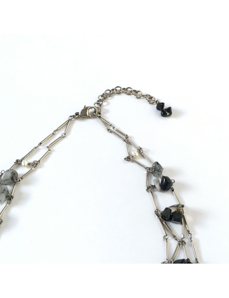 Plastron CHANEL pearls and stones