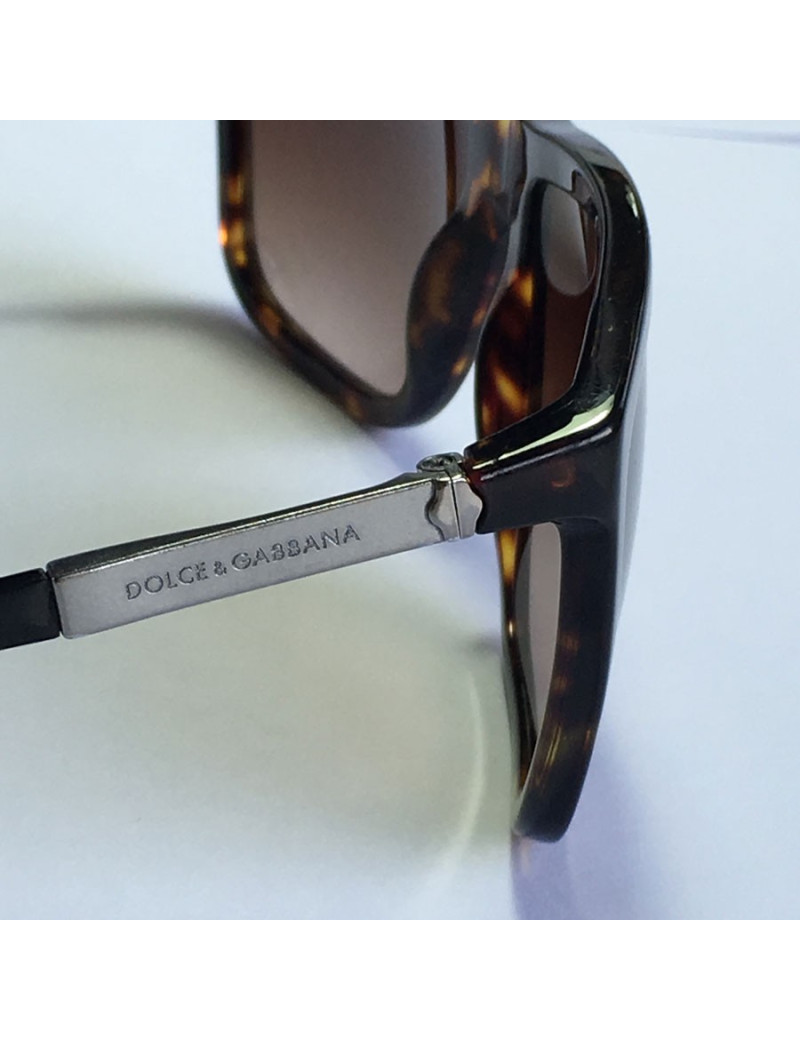 & DOLCE GABBANA Brown tortoiseshell sunglasses