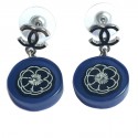 Blue plexi-nails CHANEL earrings