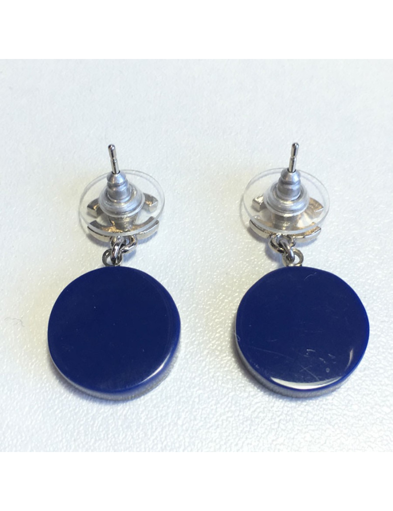 Blue plexi-nails CHANEL earrings